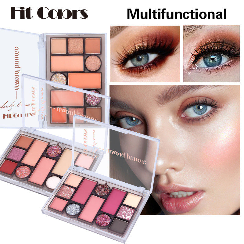 12-Color Face Makeup Powder Palette Matte Pearlescent