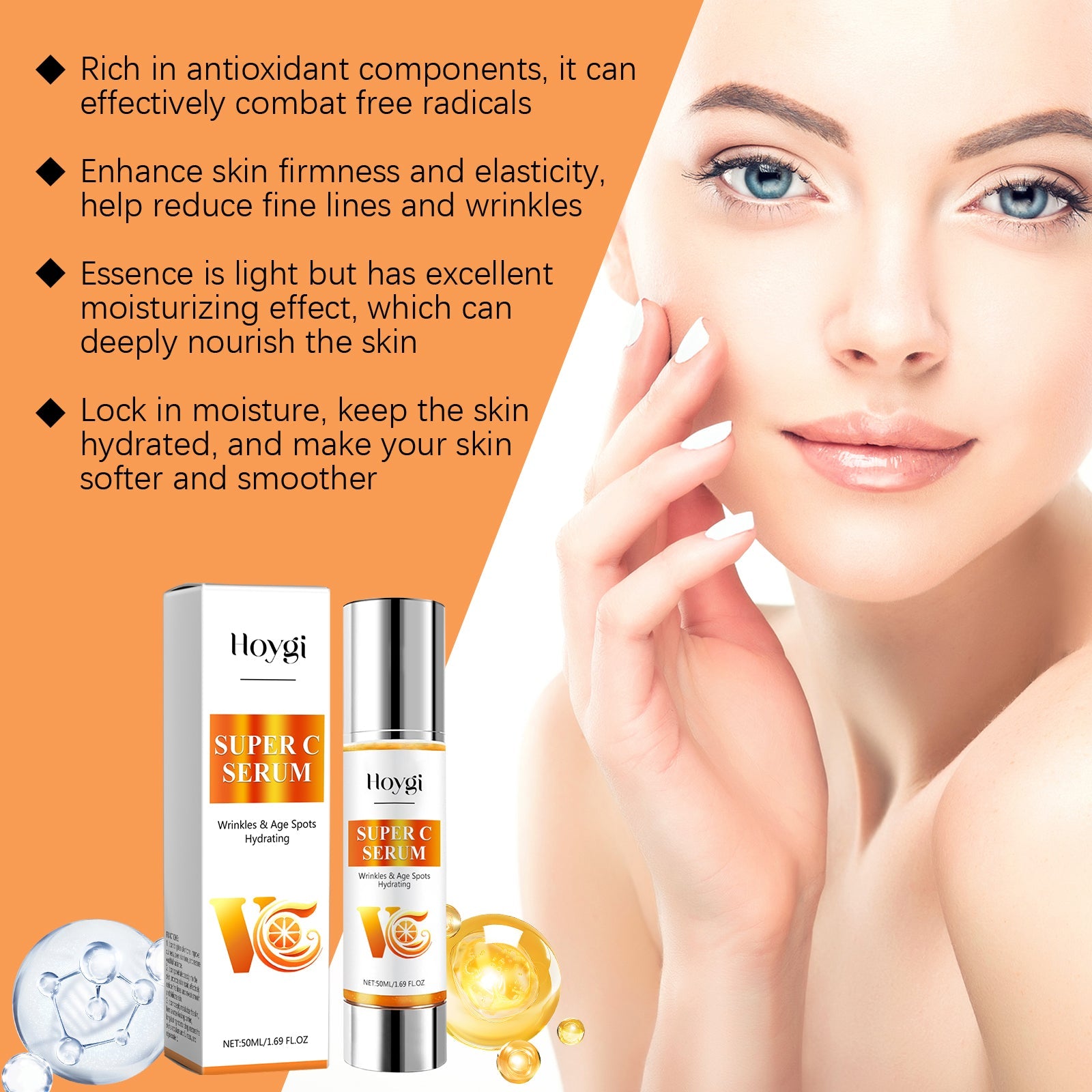 Vitamin C Hydrating Purifying Facial Moisturizing Serum