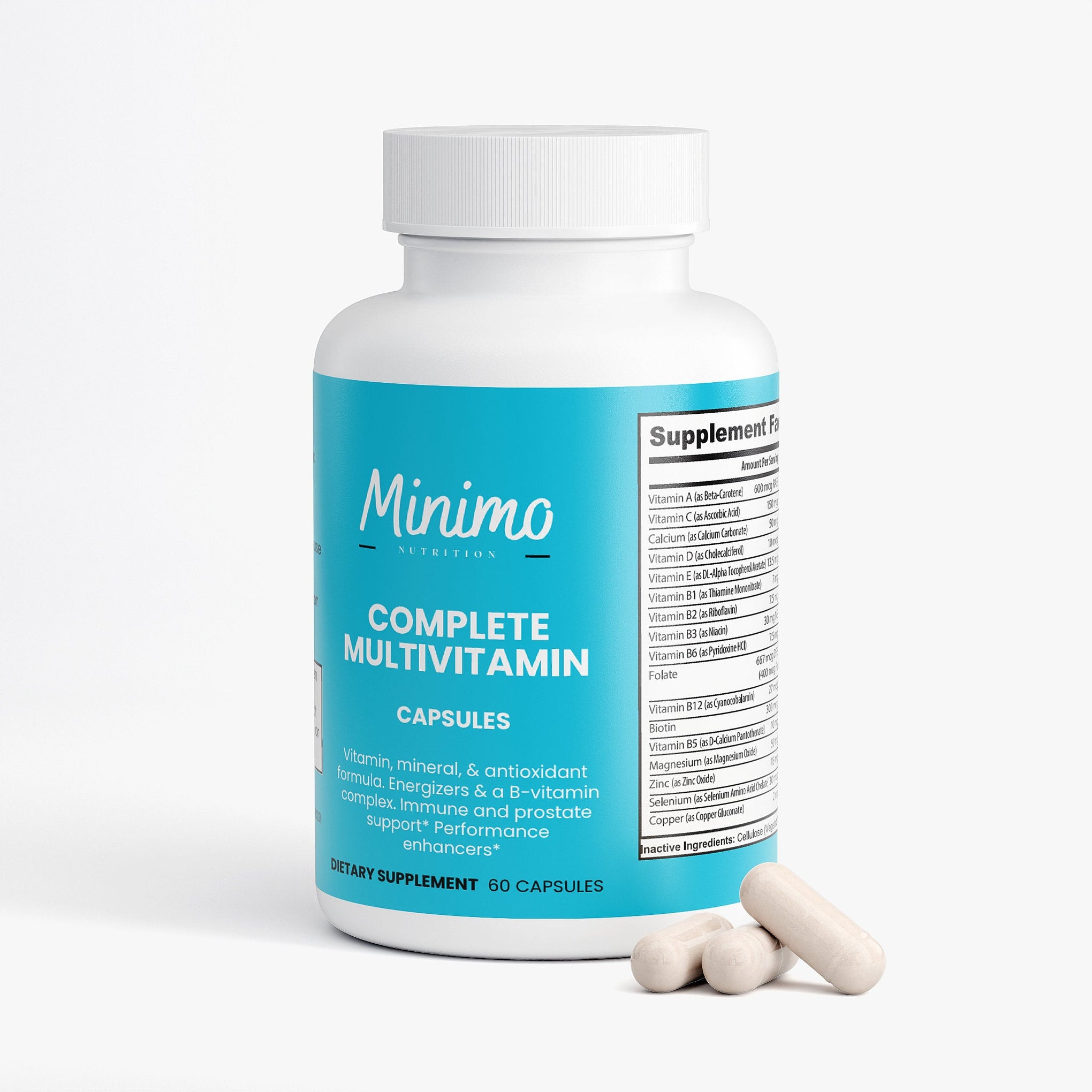 Complete Multivitamin Immunity Boost Daily Supplement Capsules