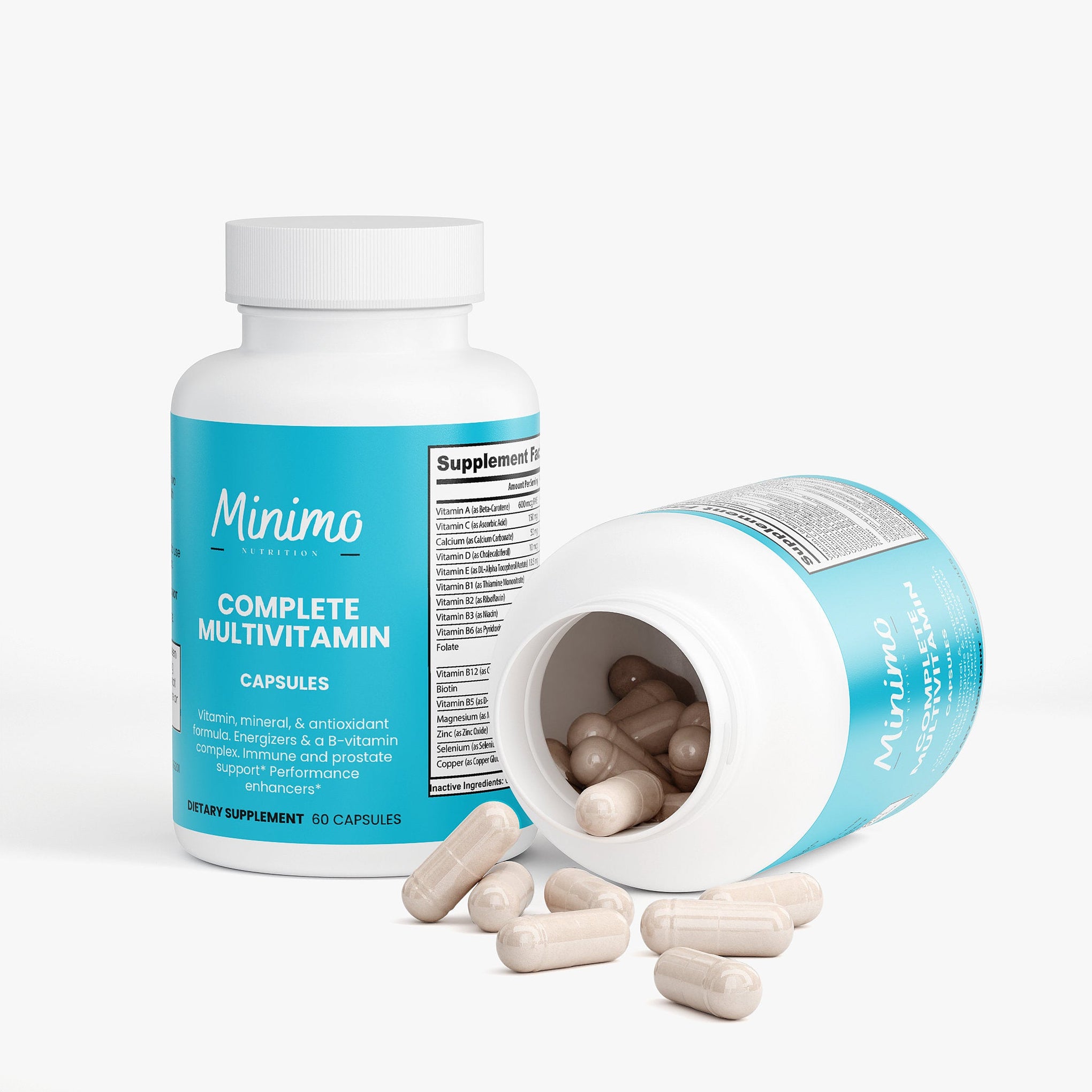 Complete Multivitamin Immunity Boost Daily Supplement Capsules