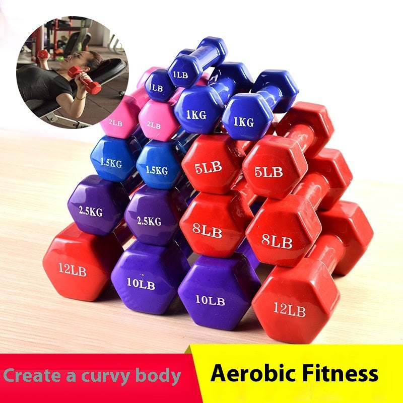 Hexagonal Dumbbells for Home Fitness Arm Slimming Workouts