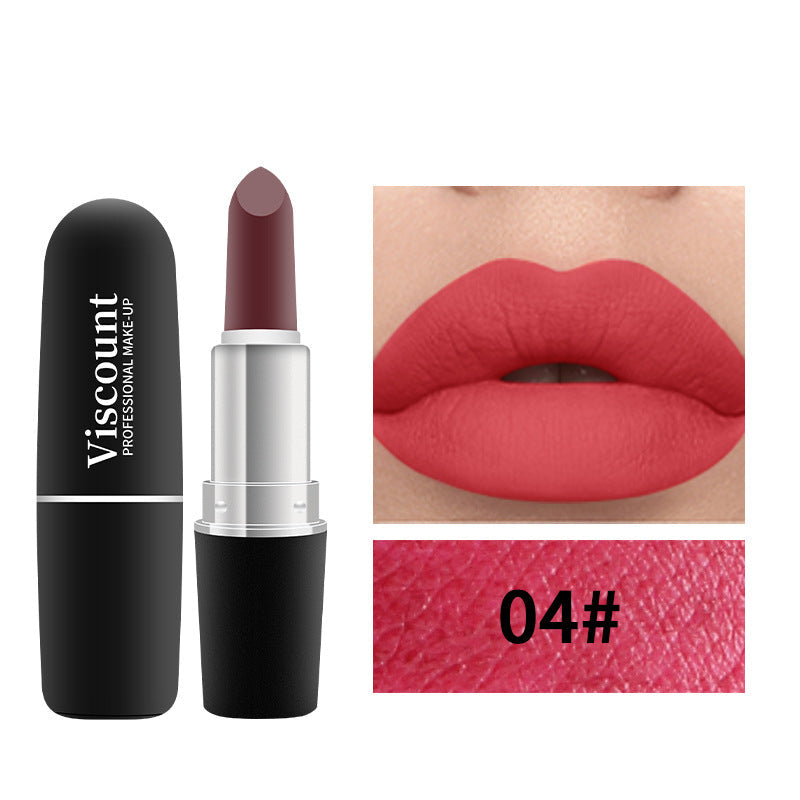 Frosted Bullet Matte White Moisturizing Lipstick 12 Colors