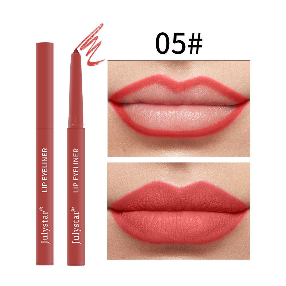 Waterproof Matte Pink Lipstick Lipliner Makeup
