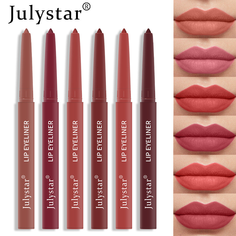 Waterproof Matte Pink Lipstick Lipliner Makeup