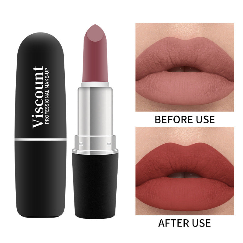 Frosted Bullet Matte White Moisturizing Lipstick 12 Colors