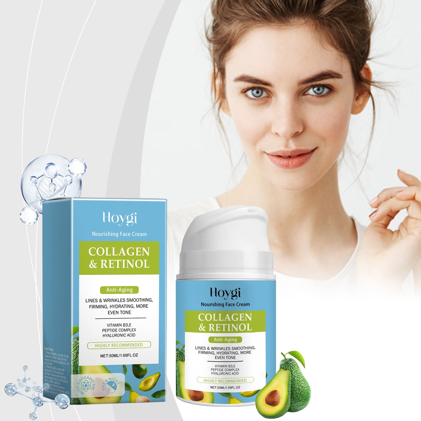 Collagen Facial Moisturizer Hydrating Anti-Aging Soft Cream