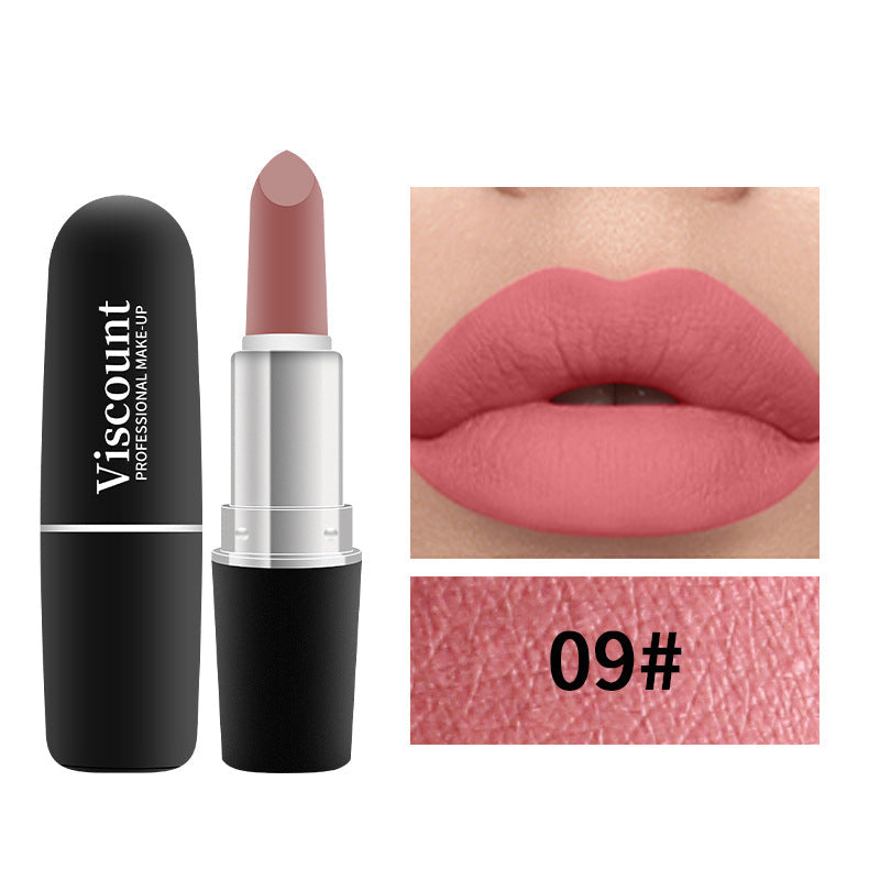 Frosted Bullet Matte White Moisturizing Lipstick 12 Colors