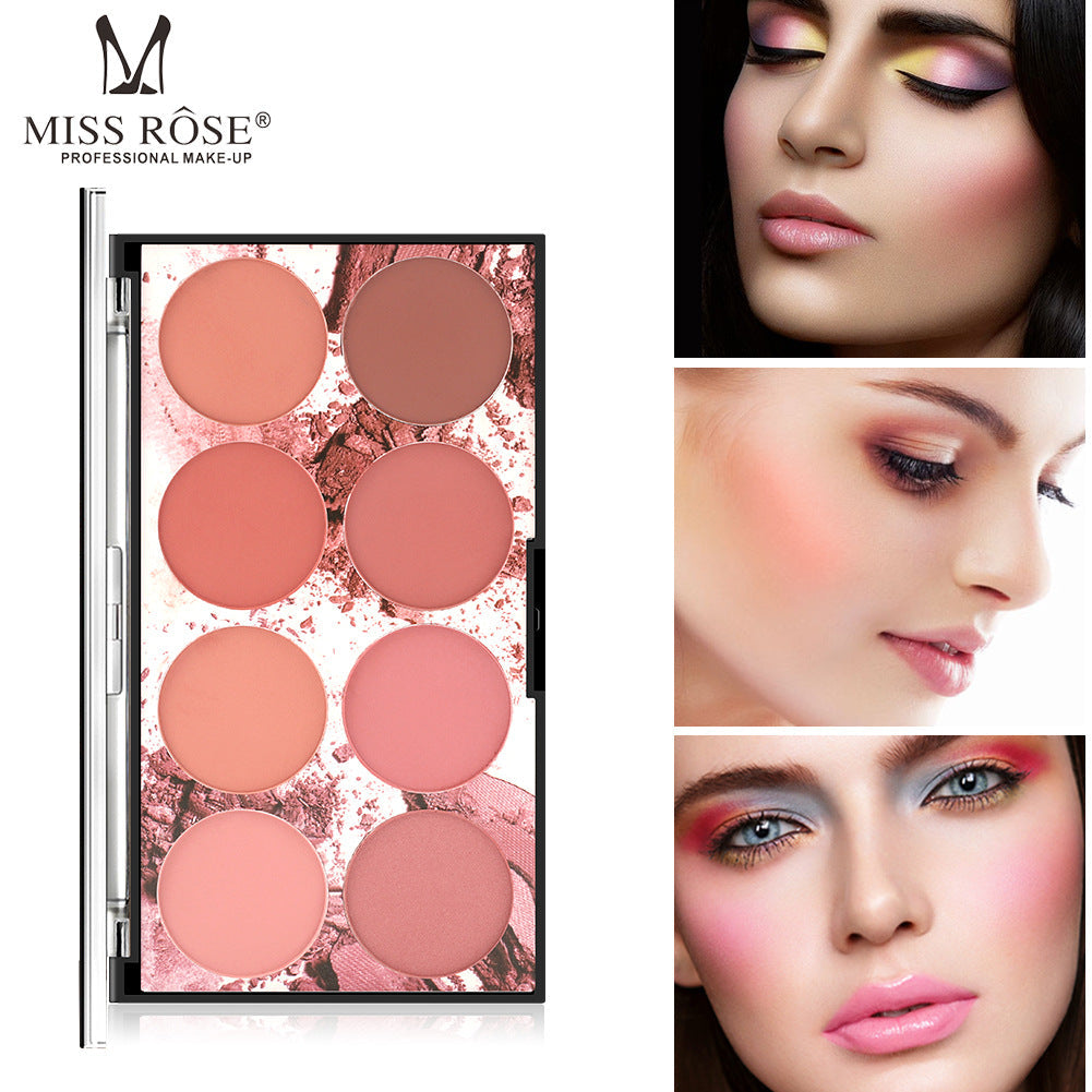8-Color Matte Blush Makeup Palette