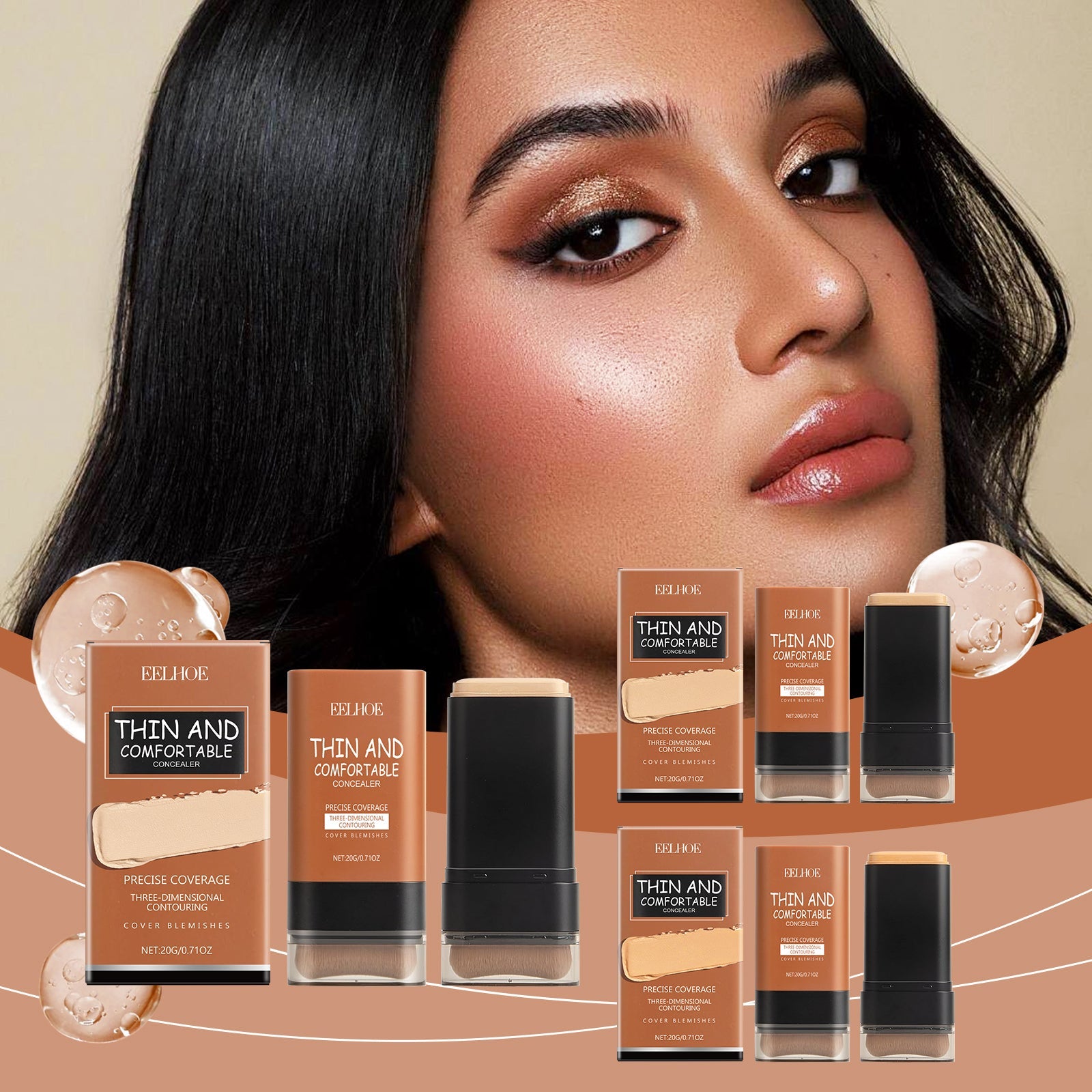 Light Transparent Concealer Foundation Stick Natural Finish