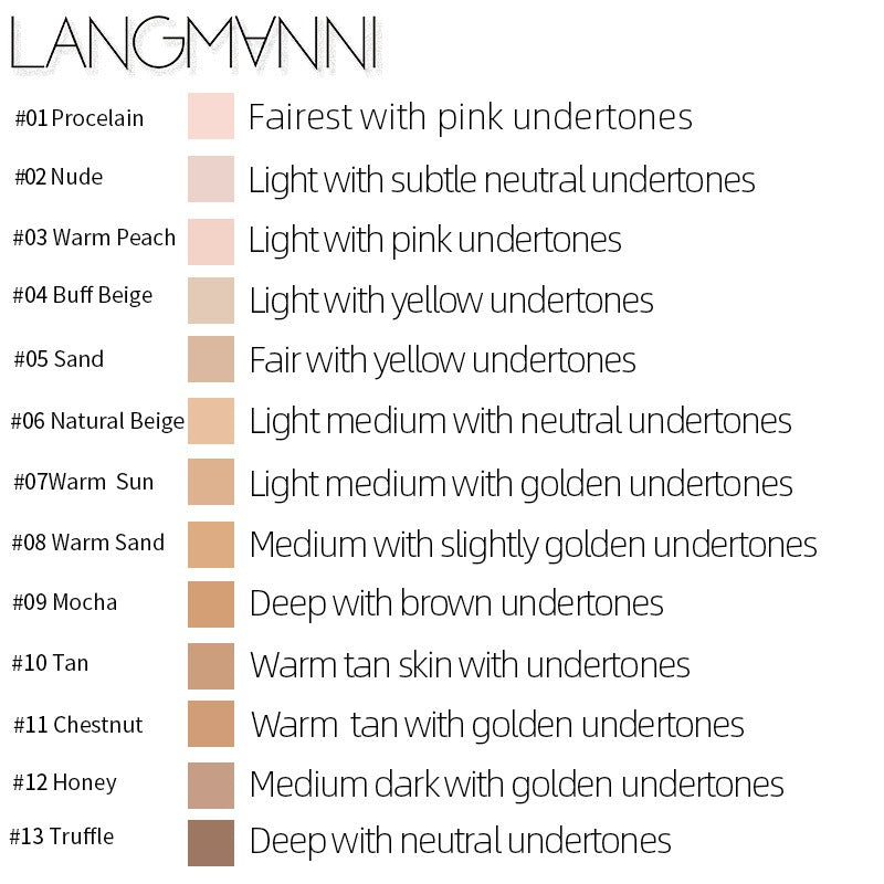 Matte Oil Control Concealer Foundation Makeup for Face