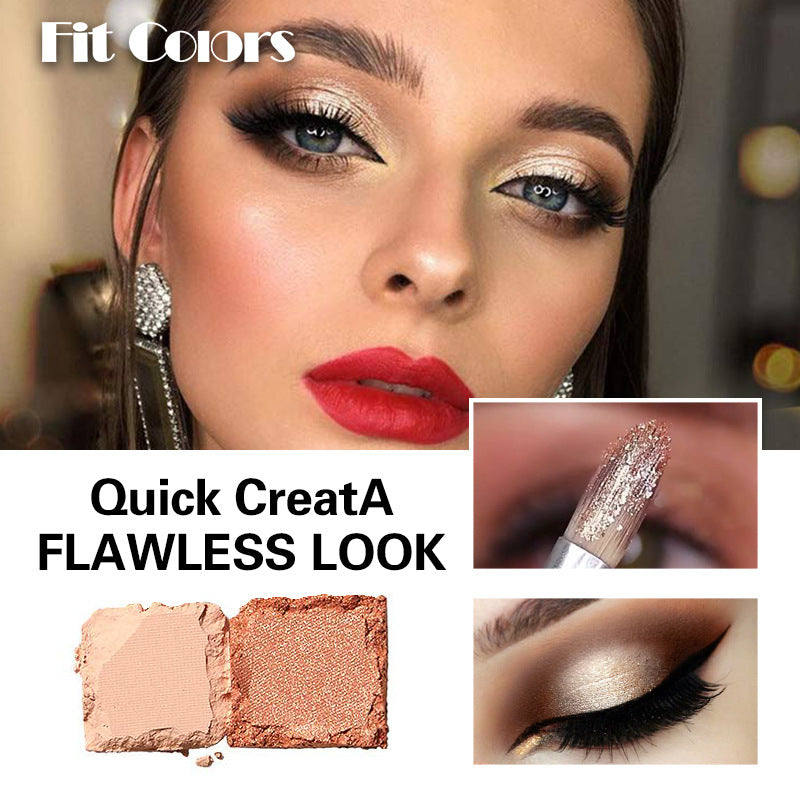 12-Color Face Makeup Powder Palette Matte Pearlescent