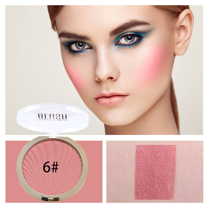 6-Color Matte Highlighter Blush Makeup Palette