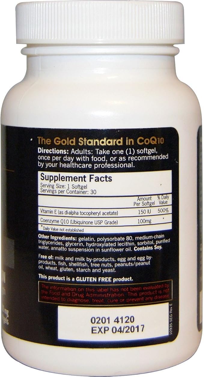Qunol Ultra CoQ10 100mg Softgels- 3X Better Absorption Coenzyme Q10 Supplements - Antioxidant Supplement for Vascular and Heart Health & Energy Production - 5 Month Supply - 150 Count