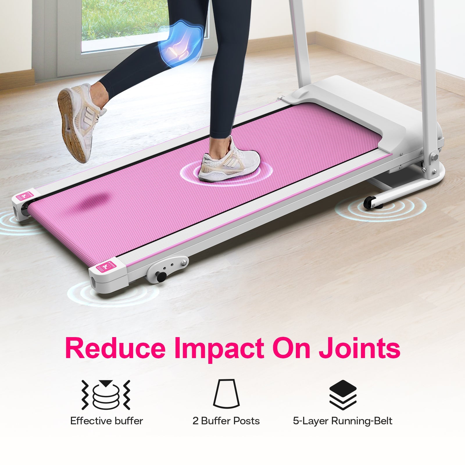 Foldable 2.5HP Electric Treadmill for Home Workouts