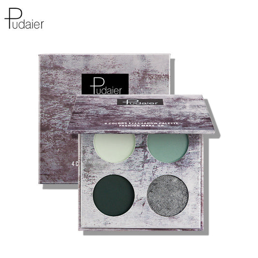 4-Color Waterproof Matte Pearlescent Eyeshadow Palette
