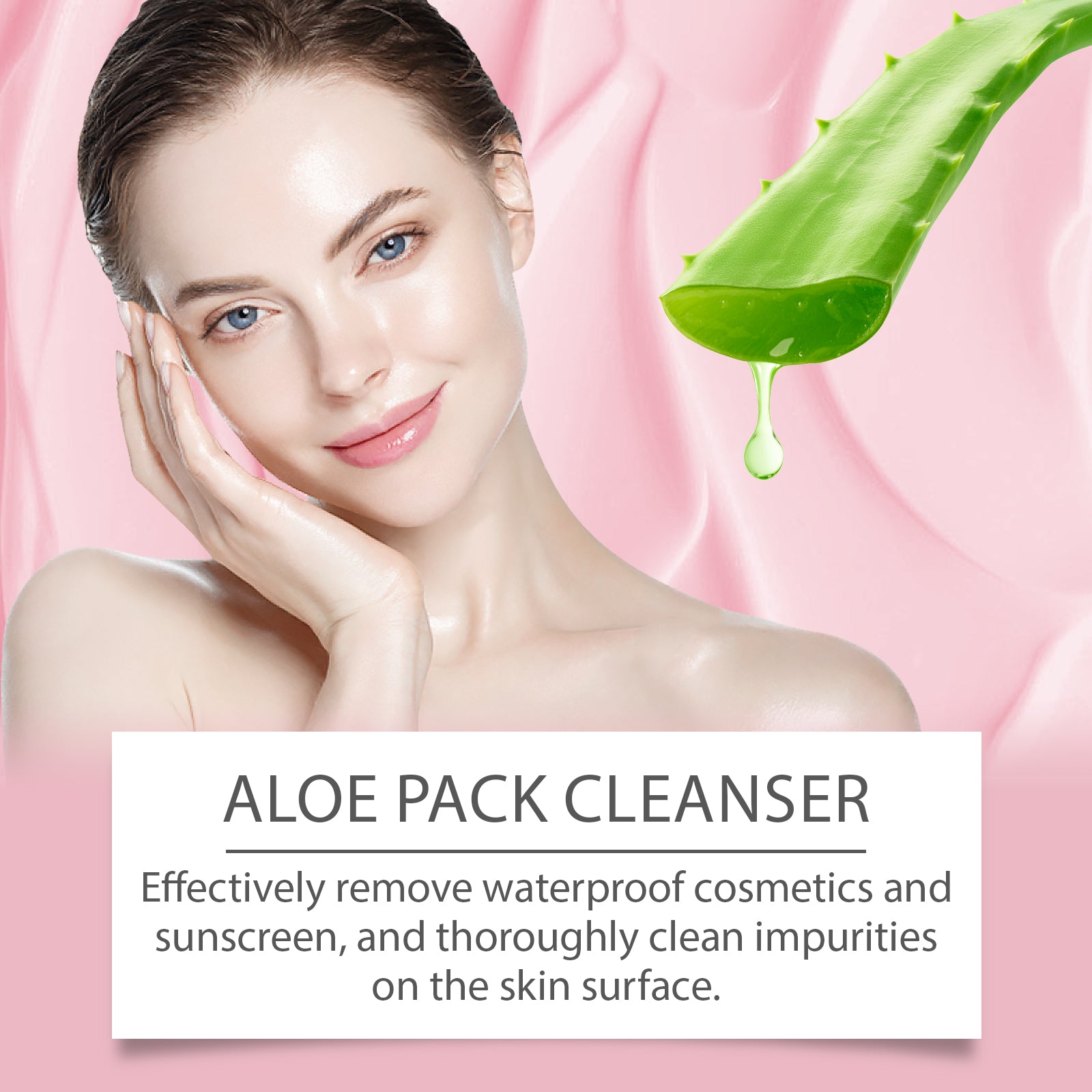 Aloe Soothing Cleanser Pore Cleaning Exfoliating Facial Wash