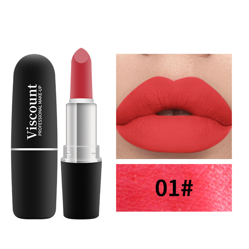 Frosted Bullet Matte White Moisturizing Lipstick 12 Colors