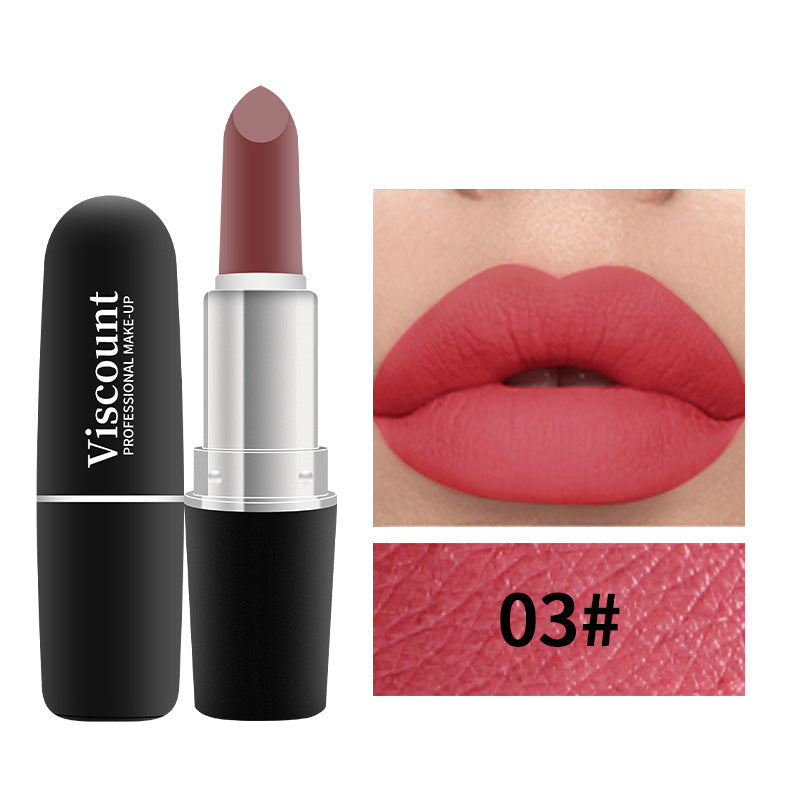 Frosted Bullet Matte White Moisturizing Lipstick 12 Colors