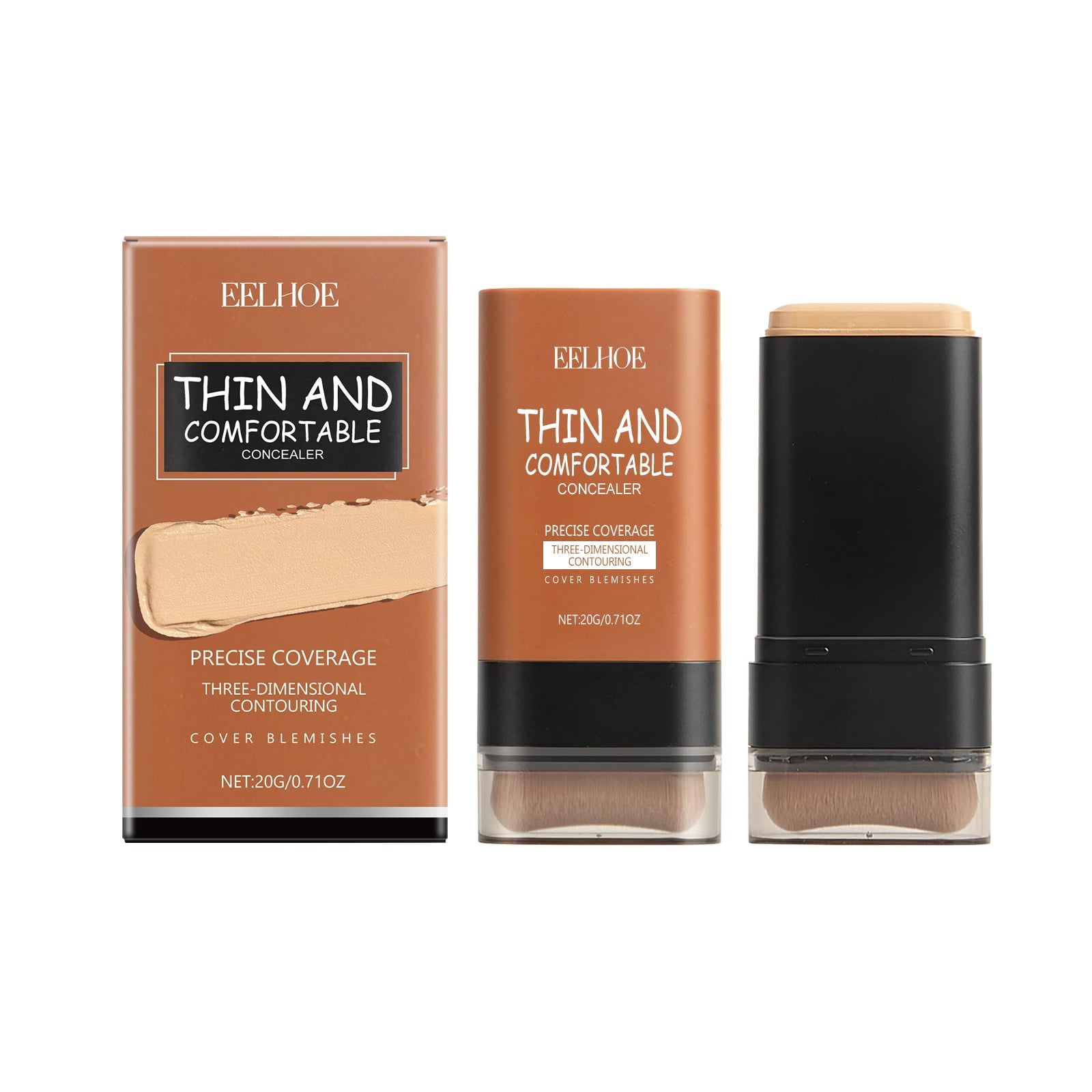 Light Transparent Concealer Foundation Stick Natural Finish