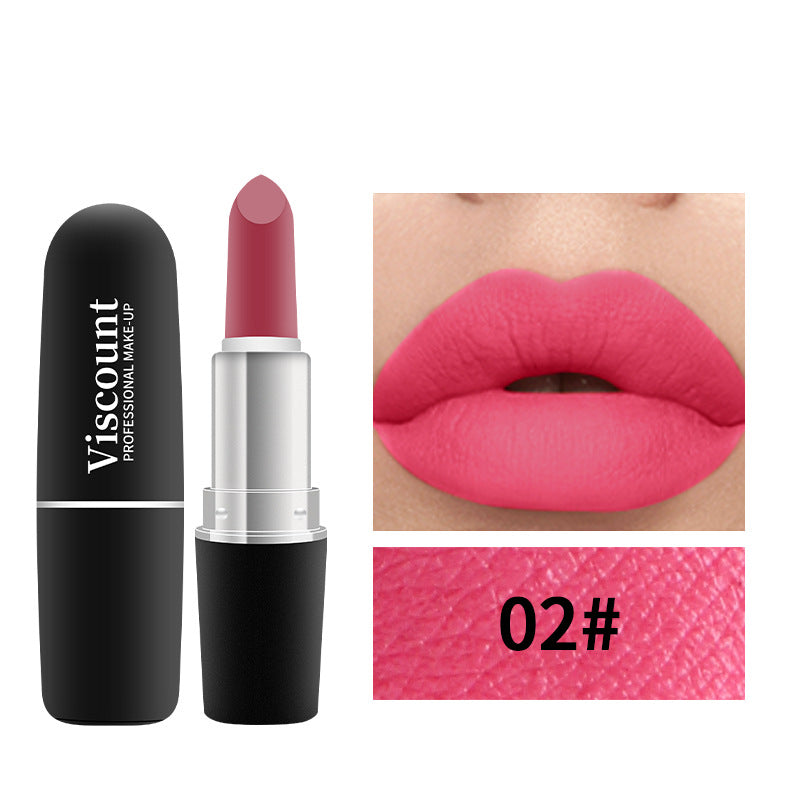 Frosted Bullet Matte White Moisturizing Lipstick 12 Colors