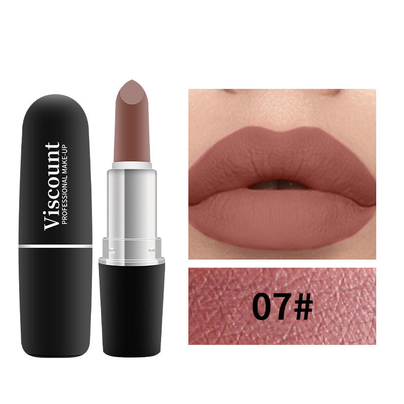 Frosted Bullet Matte White Moisturizing Lipstick 12 Colors