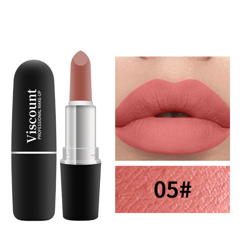 Frosted Bullet Matte White Moisturizing Lipstick 12 Colors