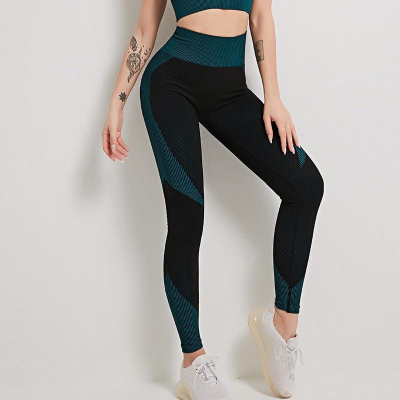 Signature Yoga Top Sports Bra Leggings Fitness Set