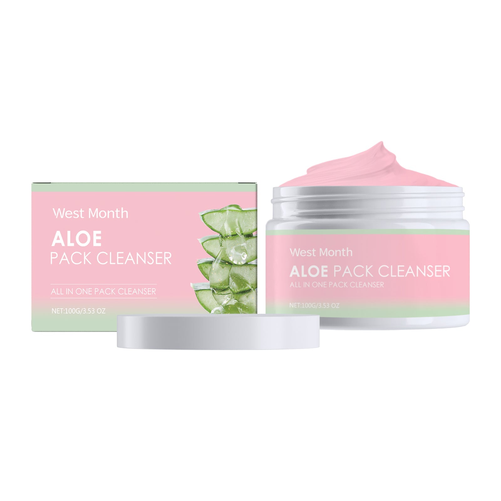 Aloe Soothing Cleanser Pore Cleaning Exfoliating Facial Wash