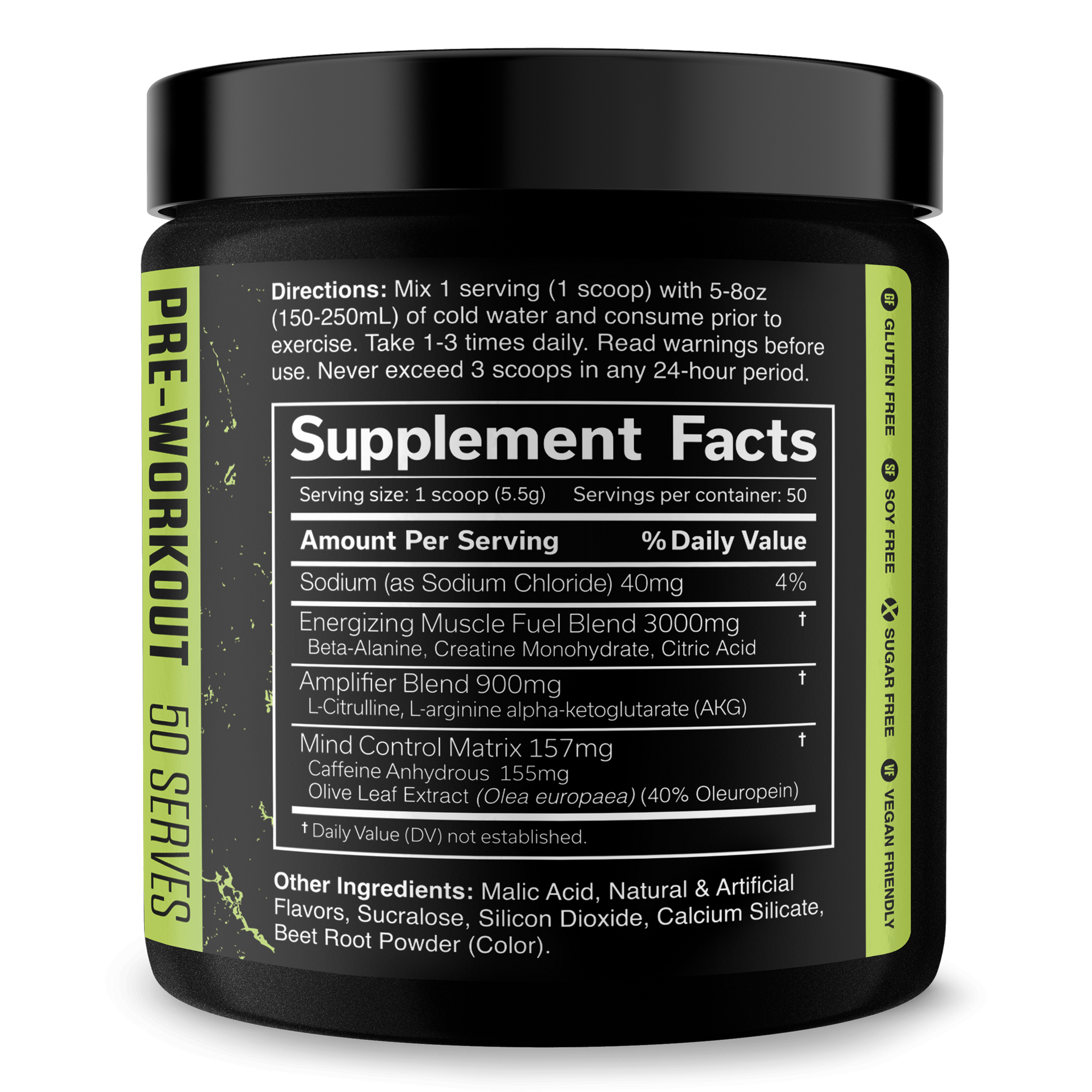 Pre-Workout Supplement for Fitness Performance Support