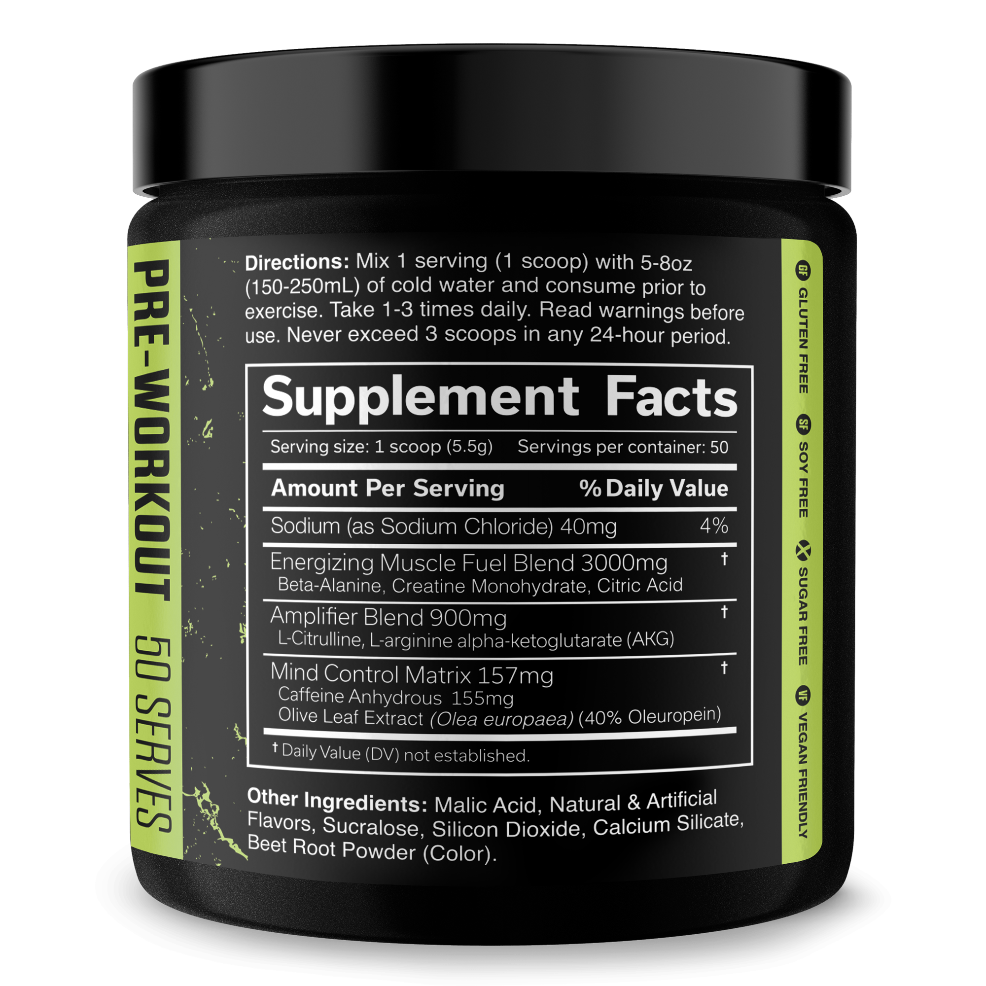 Pre-Workout Supplement for Fitness Performance Support
