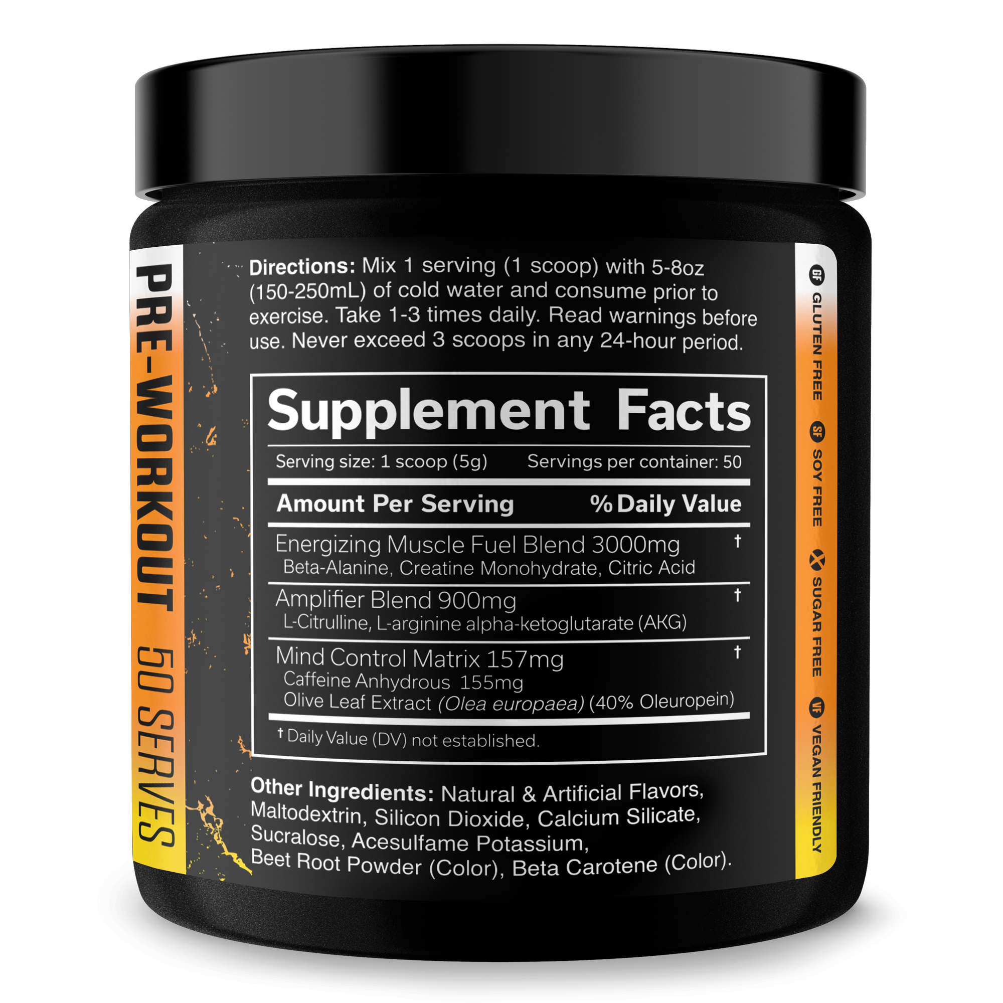 Pre-Workout Supplement for Fitness Performance Support