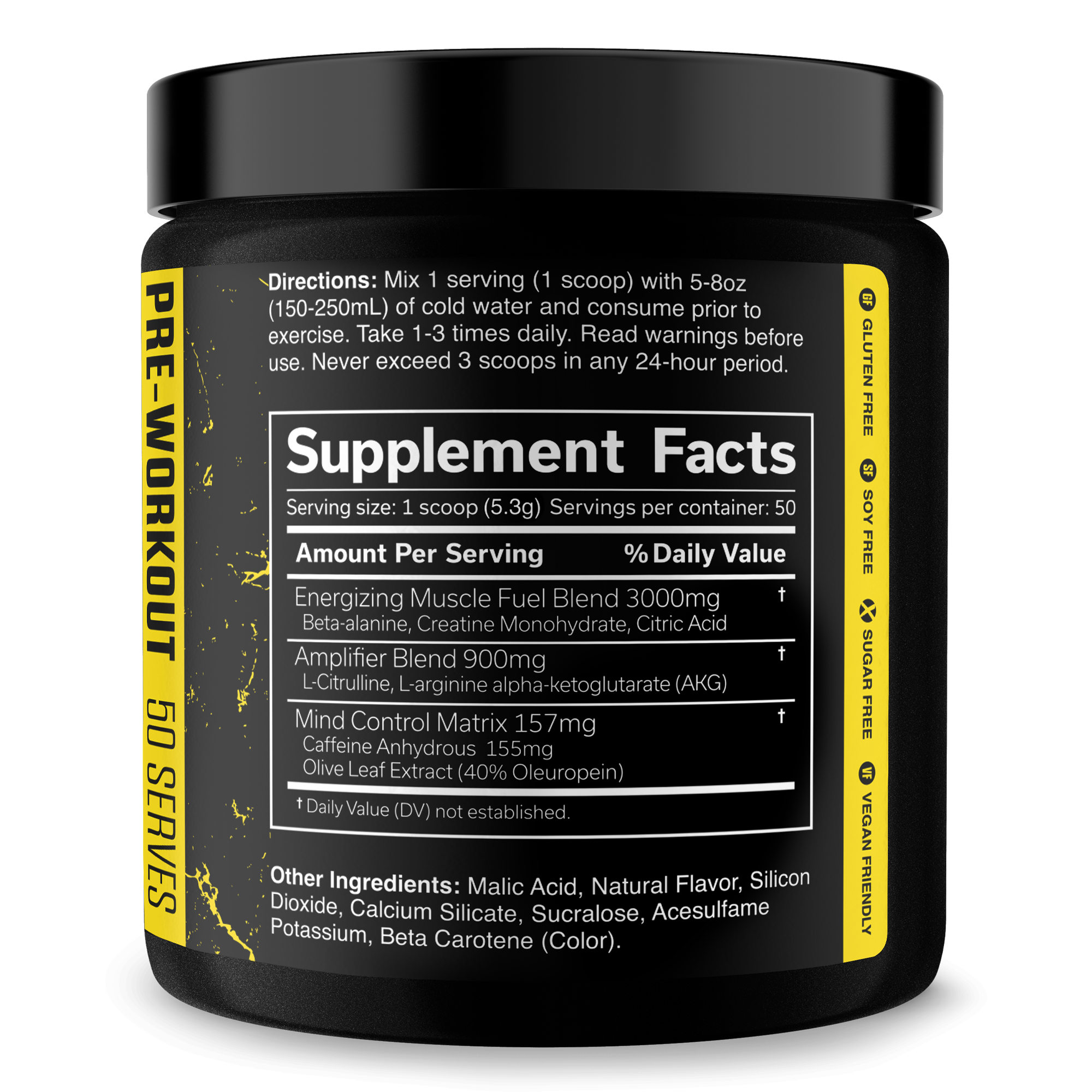 Pre-Workout Supplement for Fitness Performance Support