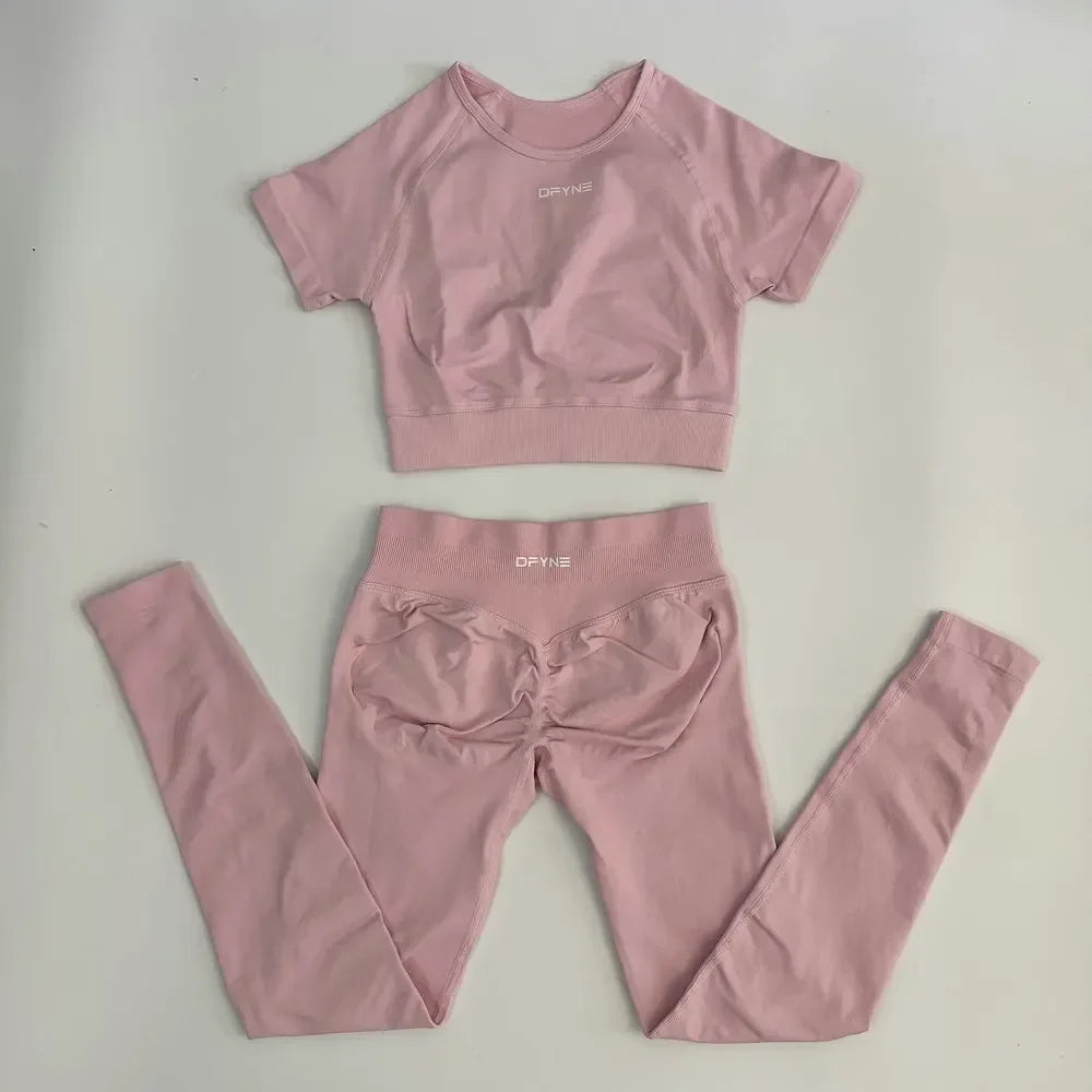 2-Piece Yoga Outfit Fitness Apparel Set for Women