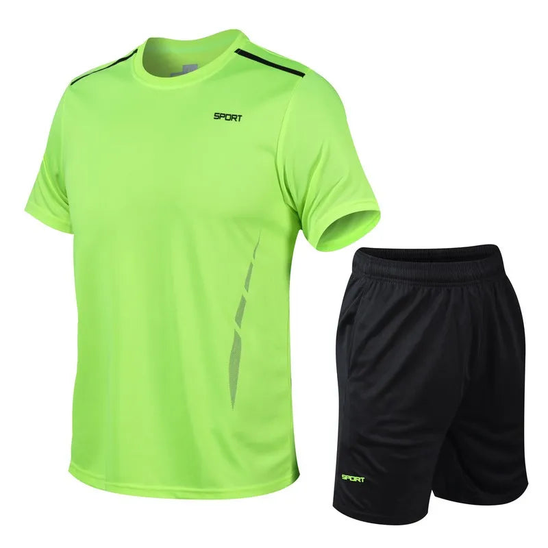Men's Quick Dry Athletic Set for Workouts
