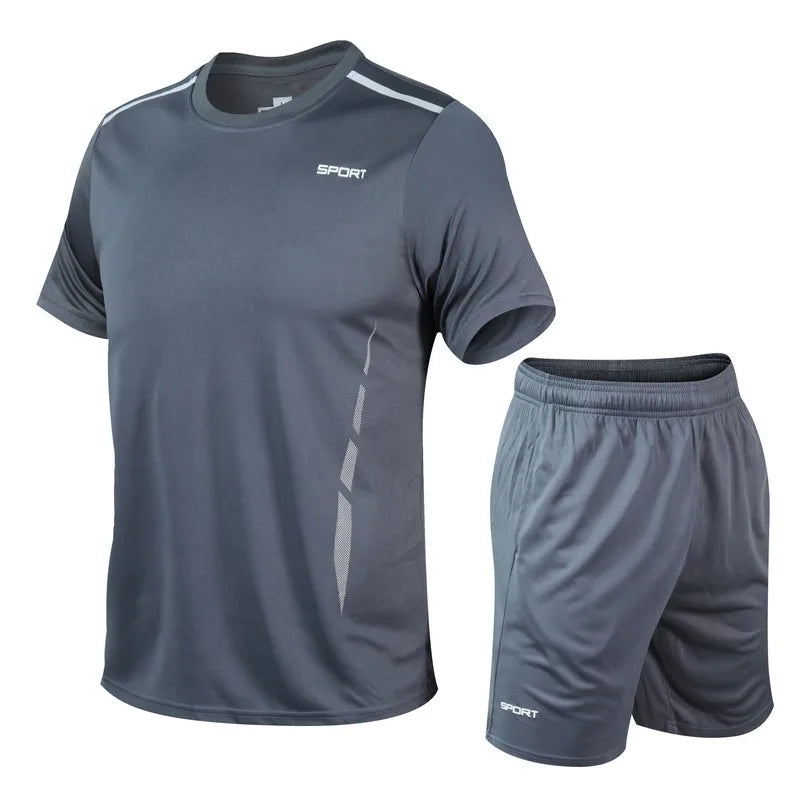 Men's Quick Dry Athletic Set for Workouts