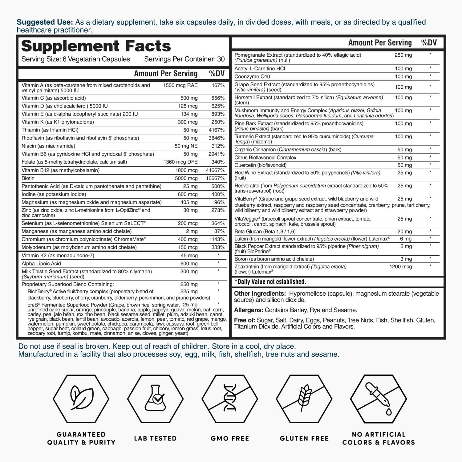Gold  Advanced Multivitamin Capsules