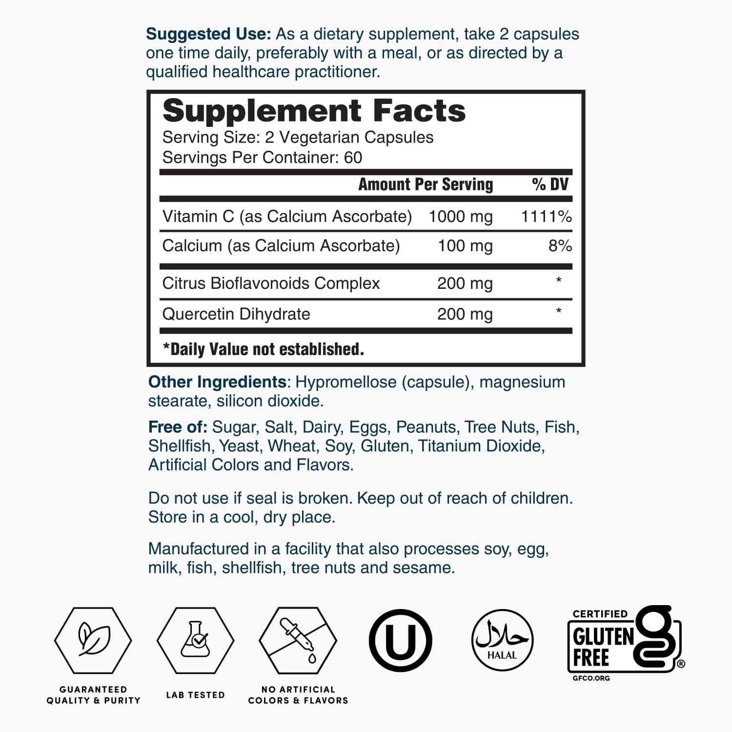 Gold Super Vitamin C 1000mg Capsules
