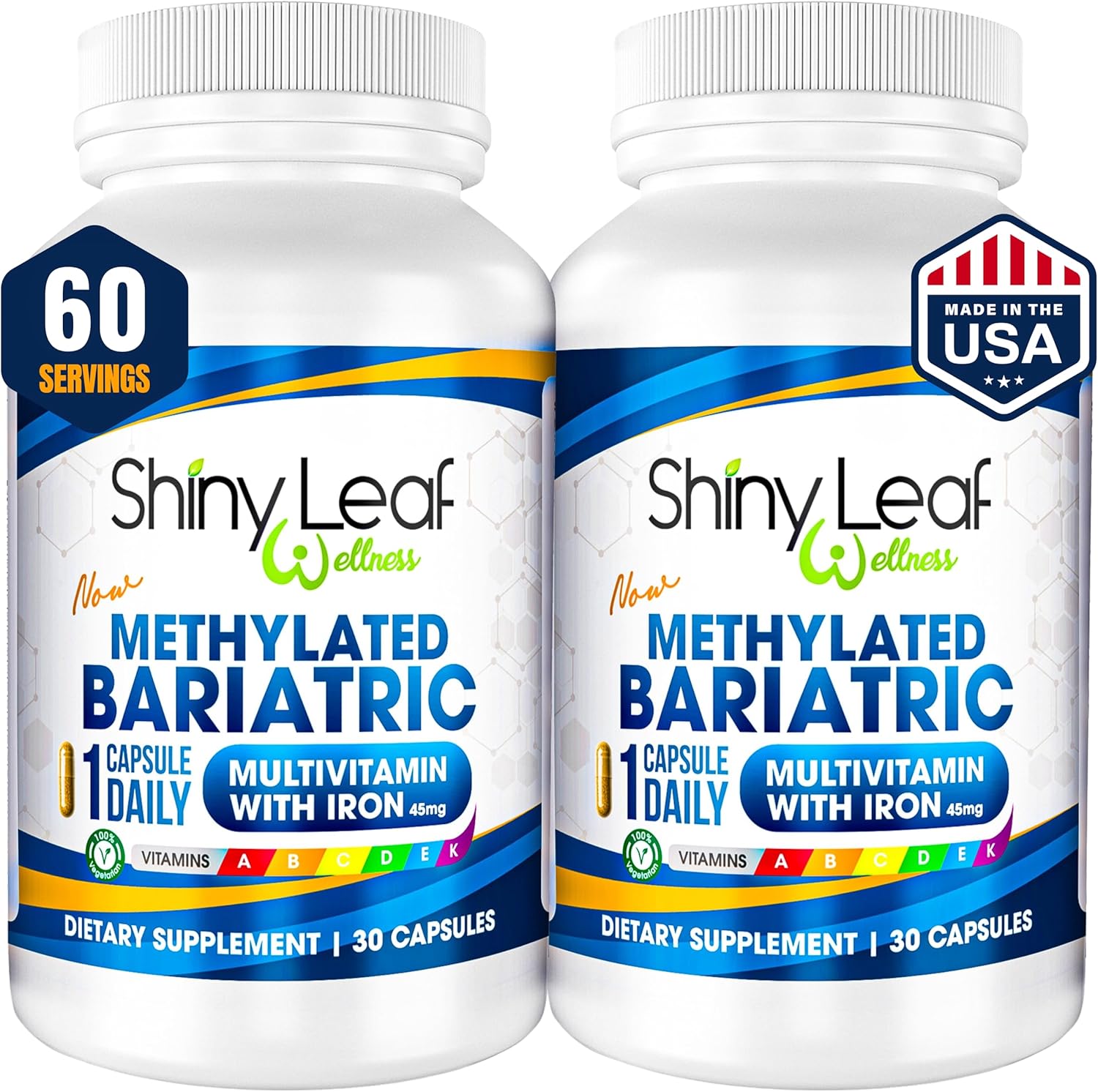 Methylated Bariatric Multivitamin with Iron Daily Capsules