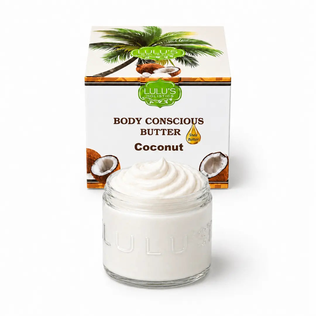 Lulu's Holistics Rosewater Whipped Body Butter – Hydrating, Skin-Softening Care