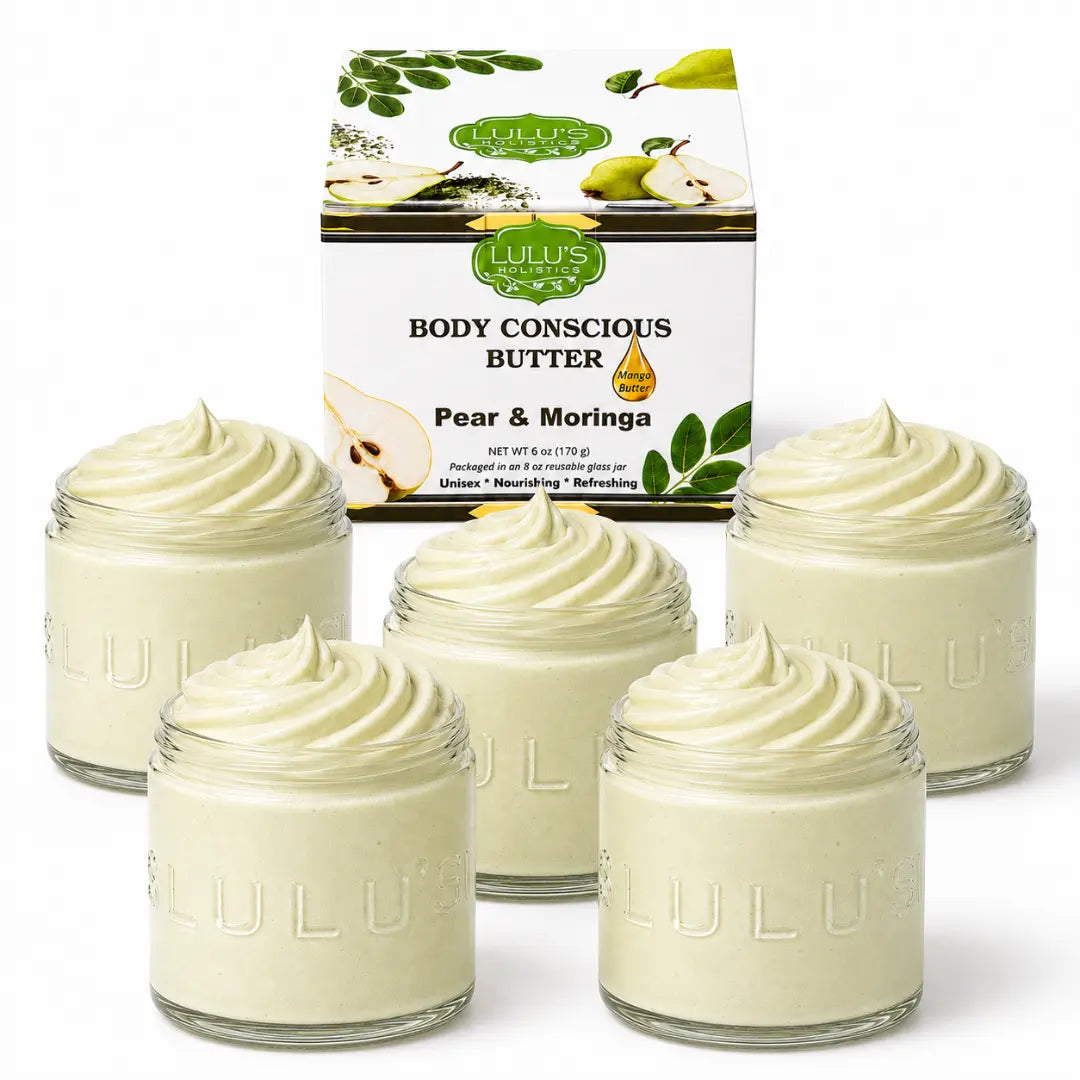 Lulu's Holistics Orange Vitamin C Whipped Mango Body Butter – Non-Greasy, Radiant Skin