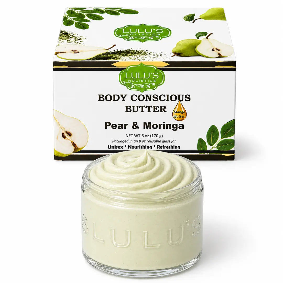Lulu's Holistics Orange Vitamin C Whipped Mango Body Butter – Non-Greasy, Radiant Skin