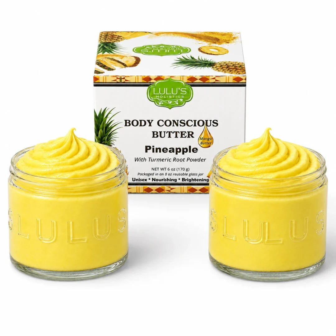 Lulu's Holistics Orange Vitamin C Whipped Mango Body Butter – Non-Greasy, Radiant Skin
