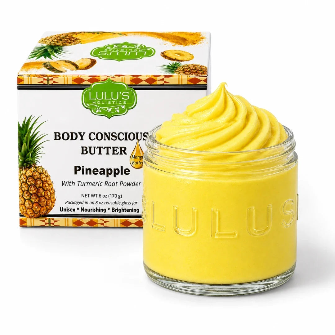 Lulu's Holistics Oatmeal & Honey Whipped Mango Body Butter – Non-Greasy, Gentle Hydration