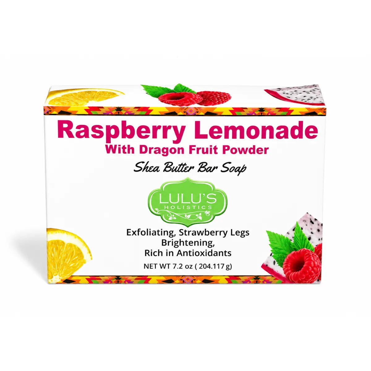 Lulu's Holistics Raspberry Lemonade Dragon Fruit Shea Butter Bar Soap – Radiant Cleanse