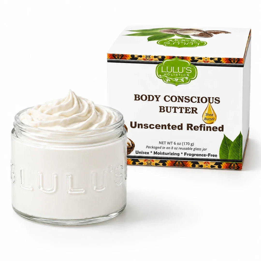 Lulu's Holistics 100% Raw African Unrefined Yellow Shea Butter – Pure, Natural Moisture