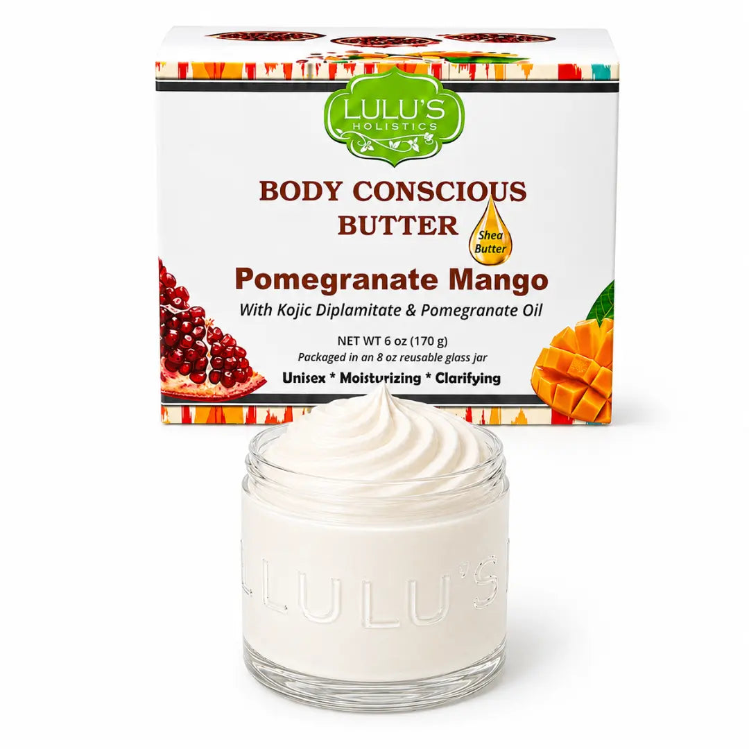 Lulu's Holistics Unrefined Unscented Whipped Body Butter – Pure, Balanced Moisture